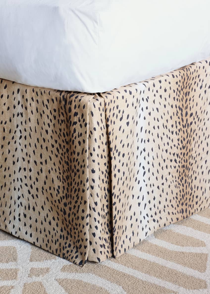 Zebra print bed skirt clearance