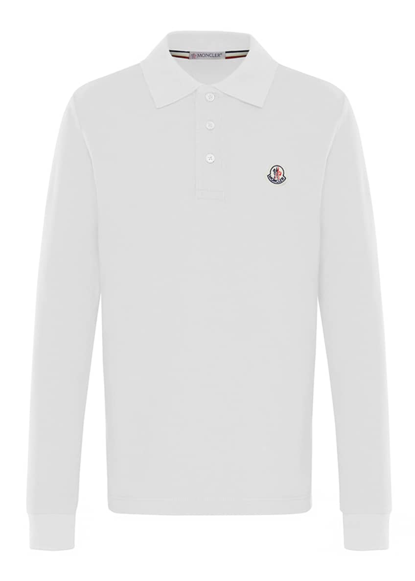 moncler polo grey long sleeve