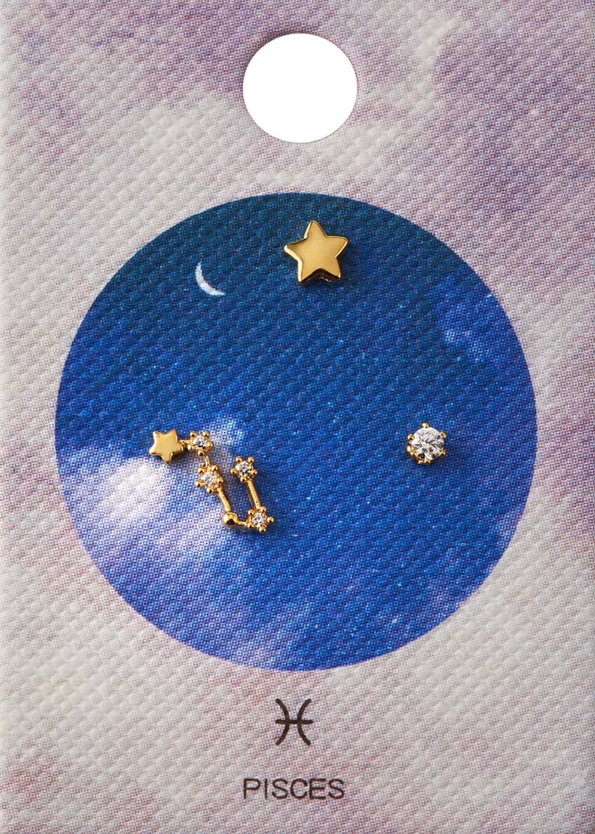 Zodiac constellation earrings Clearance