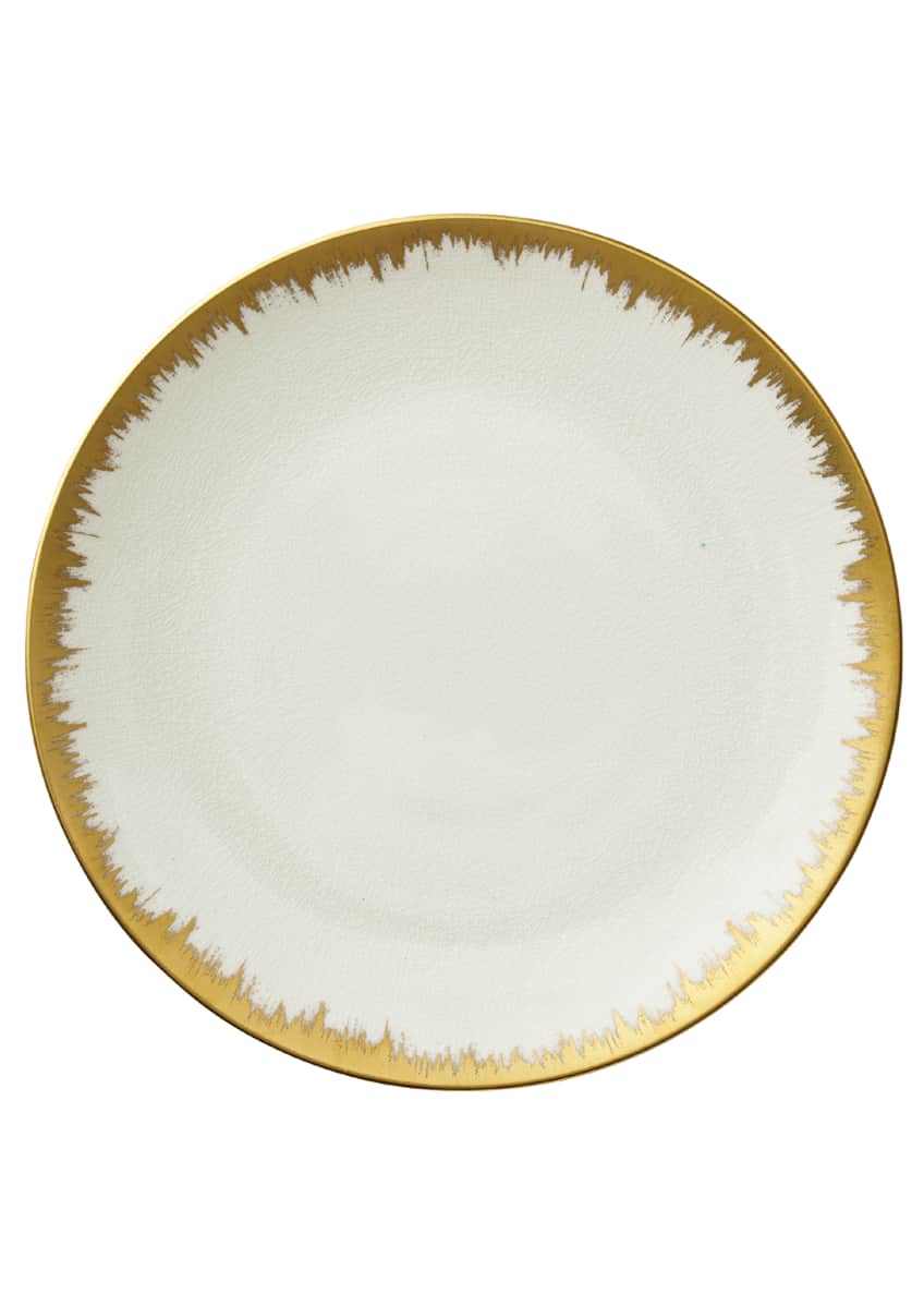 Kim Seybert Opal Crackle & Golden Brushstroke Dinnerware & Matching