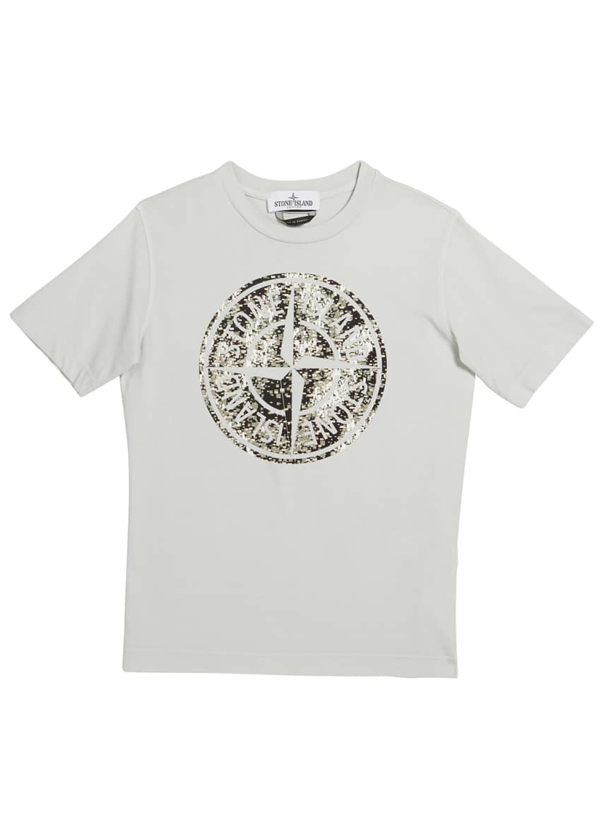 Stone Island Boy S Space Print Logo Tee Size 12 And Matching Items Matching Items Bergdorf Goodman