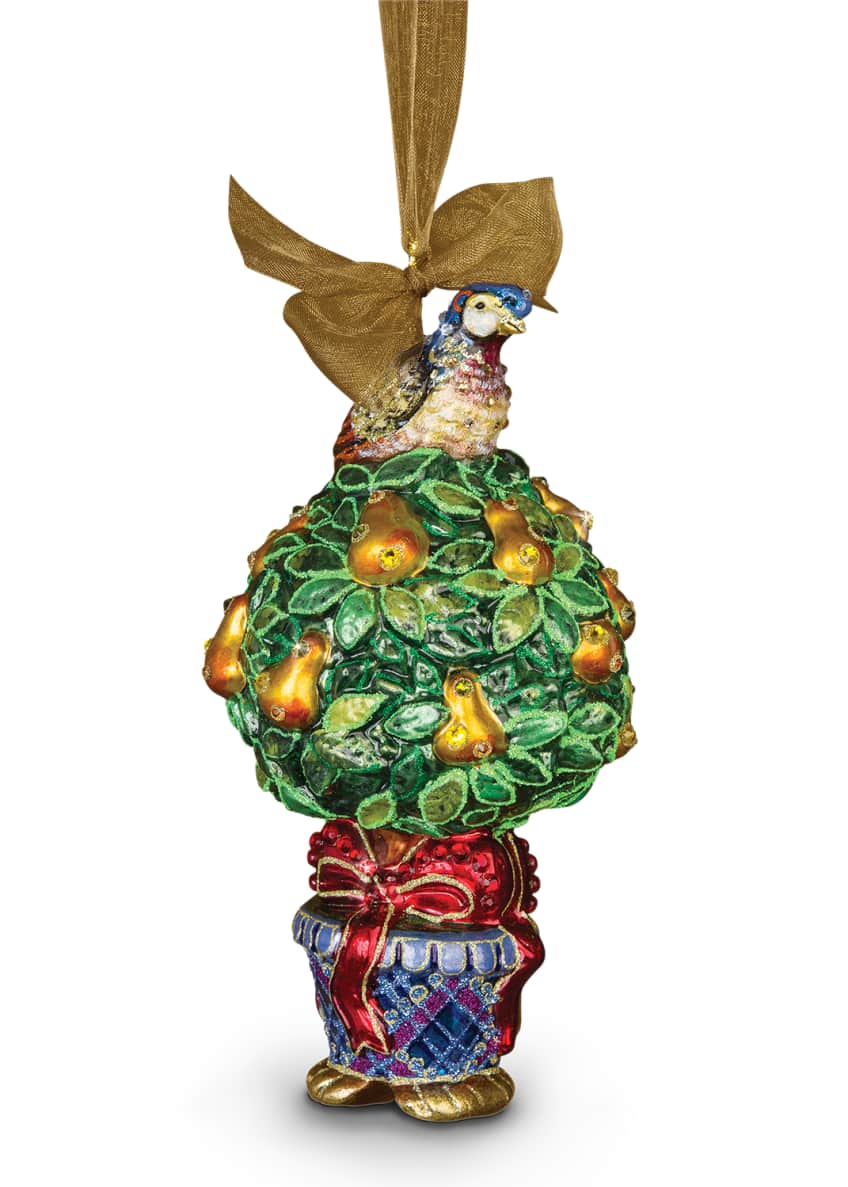 Jay Strongwater PartridgeinaPear Tree Christmas Ornament Bergdorf