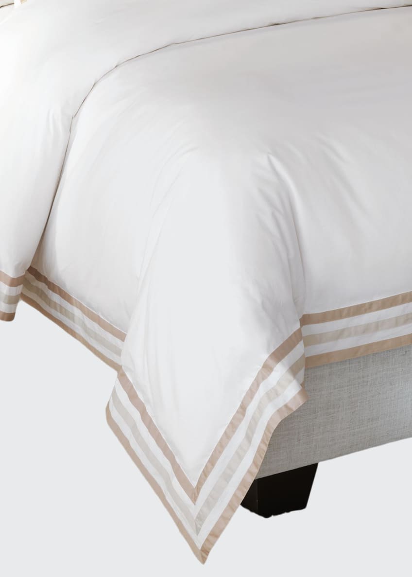 Eastern Accents Watermill Taupe Oversized Queen Duvet Bergdorf