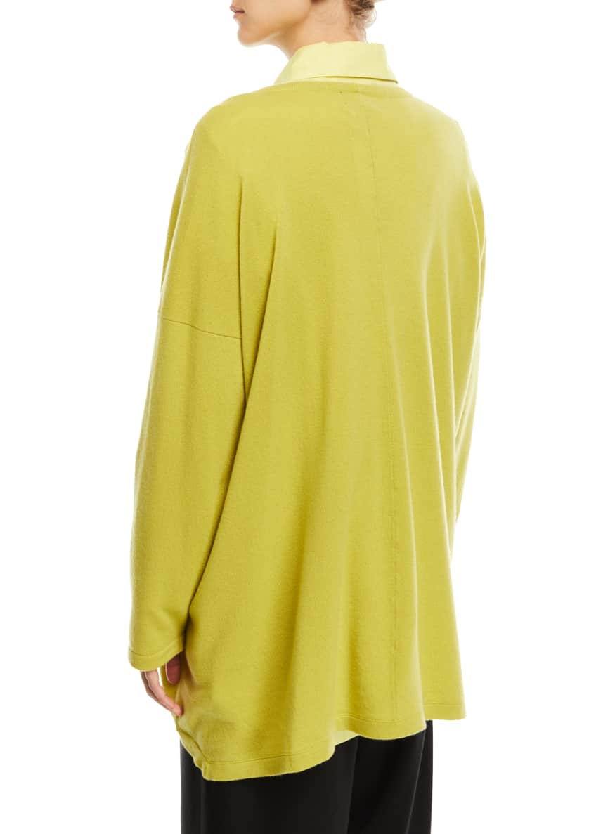 Eskandar Round-Neck Cashmere Sweater Image 2 of 4