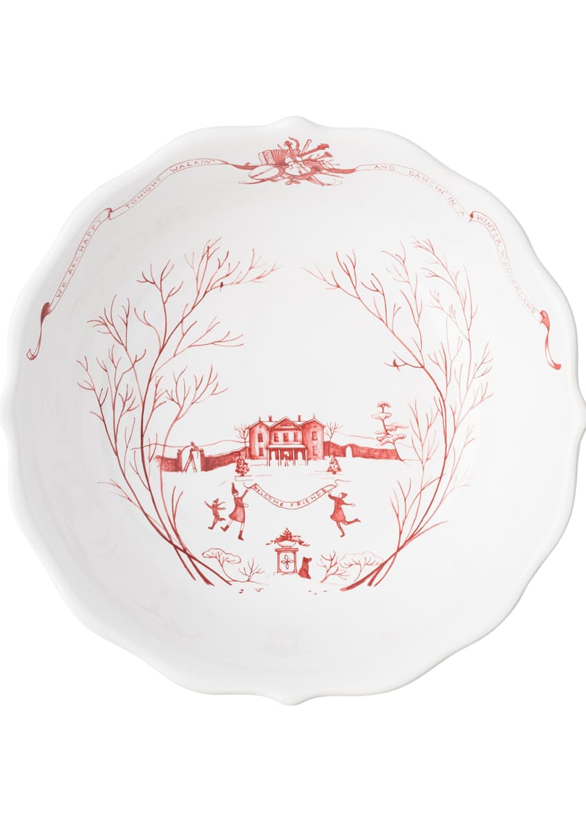 Juliska Country Estate Winter Frolic Ruby Serving Bowl Bergdorf