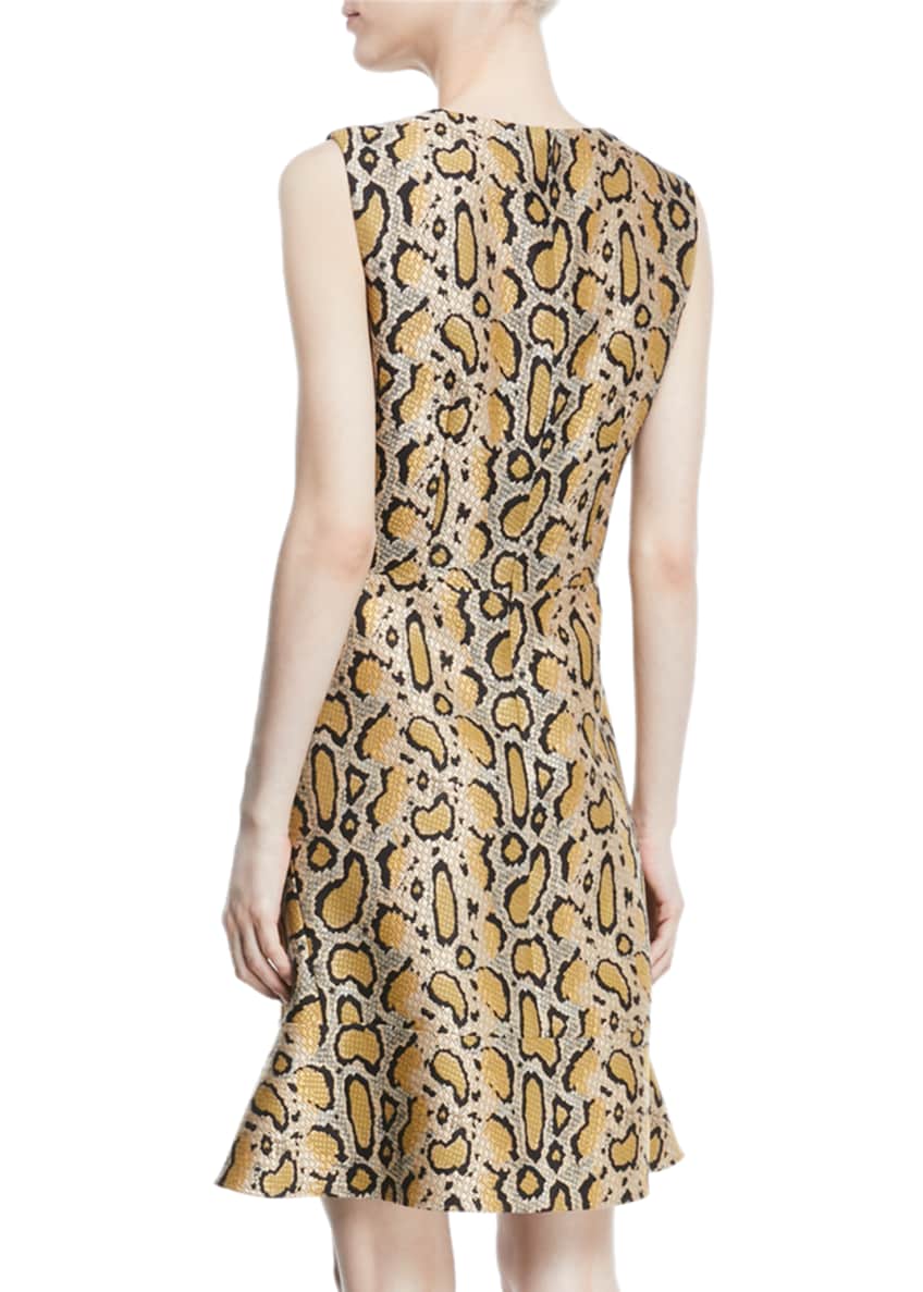 Etro Leopard-Print Sleeveless A-line Dress Image 2 of 2