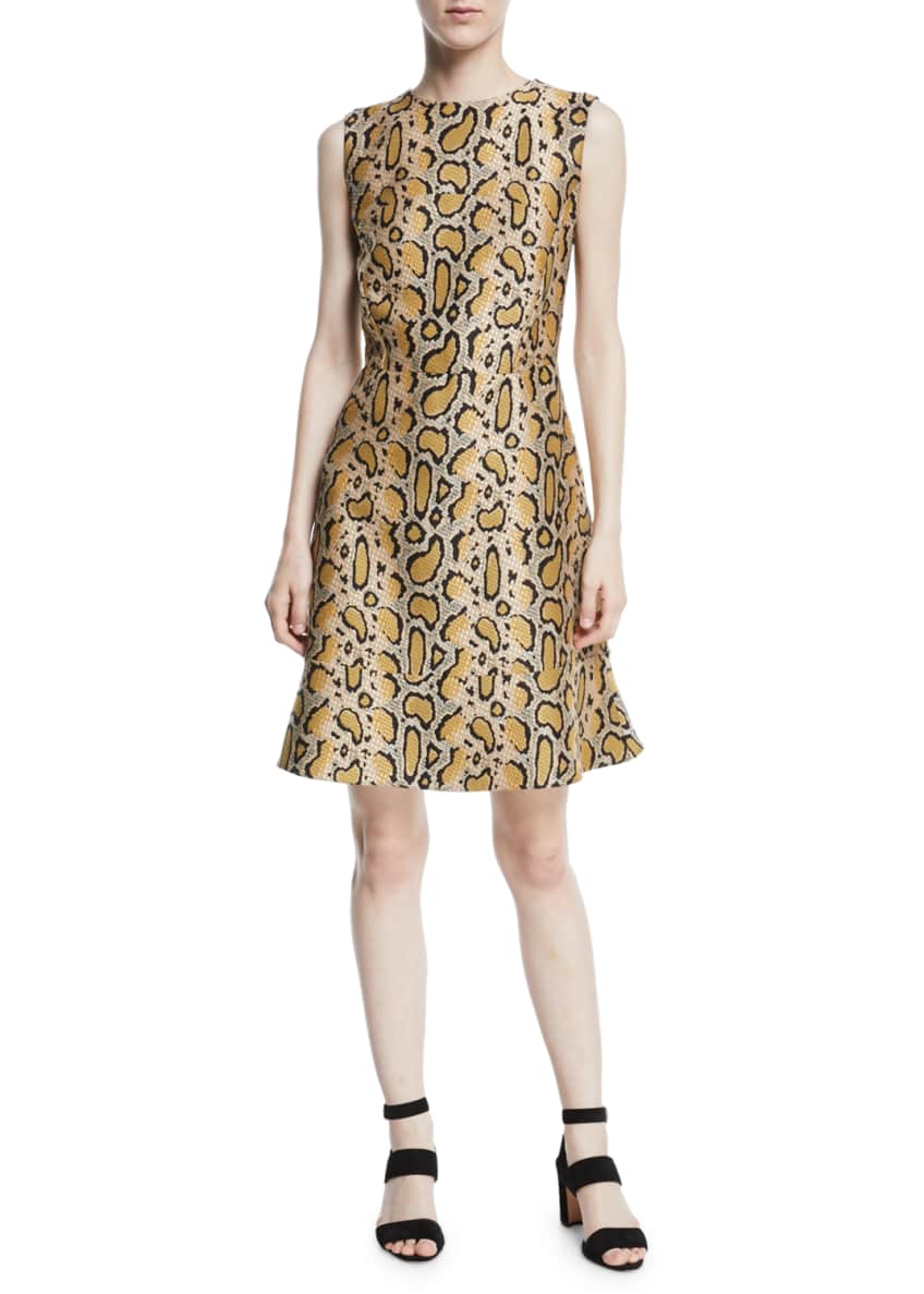 Etro Leopard-Print Sleeveless A-line Dress Image 1 of 2