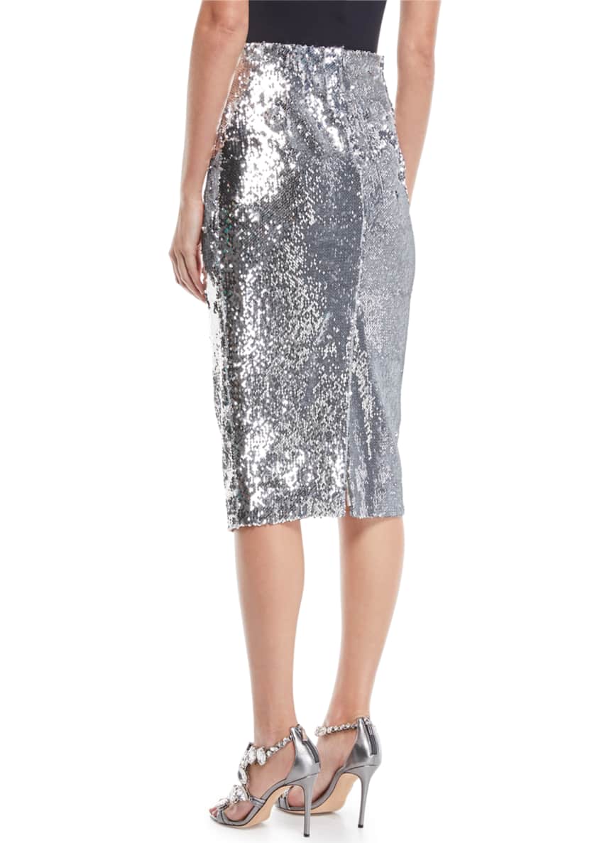 Milly jami sequin pencil clearance skirt