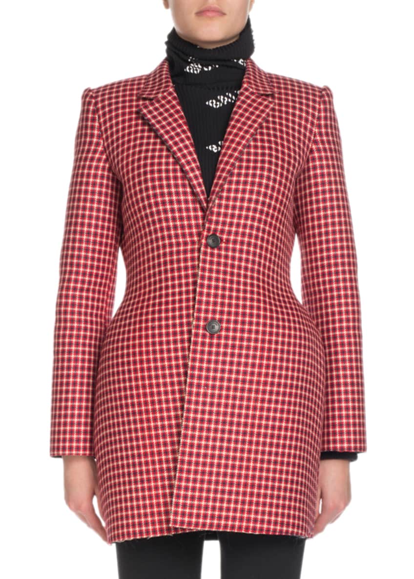 balenciaga hourglass blazer