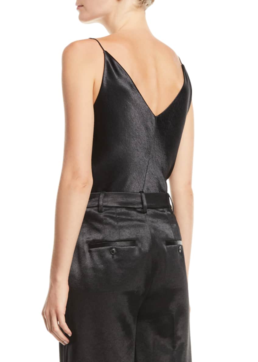 vince v neck bias dress