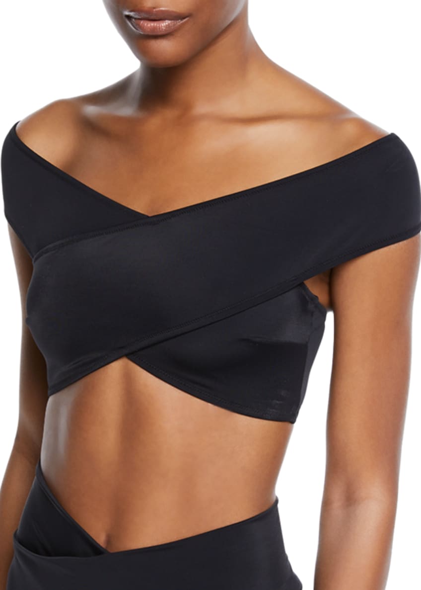 off the shoulder bikini top