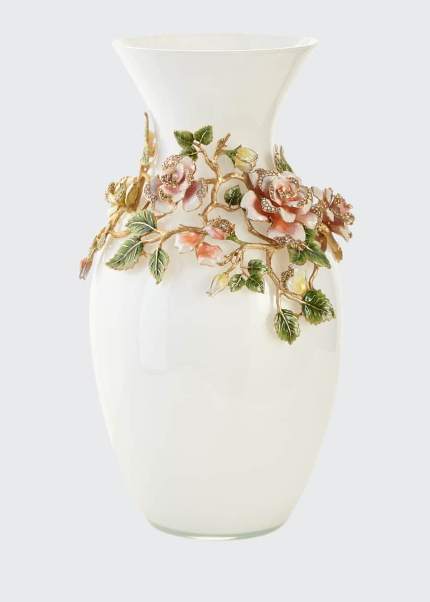 jay strongwater rose grand vase