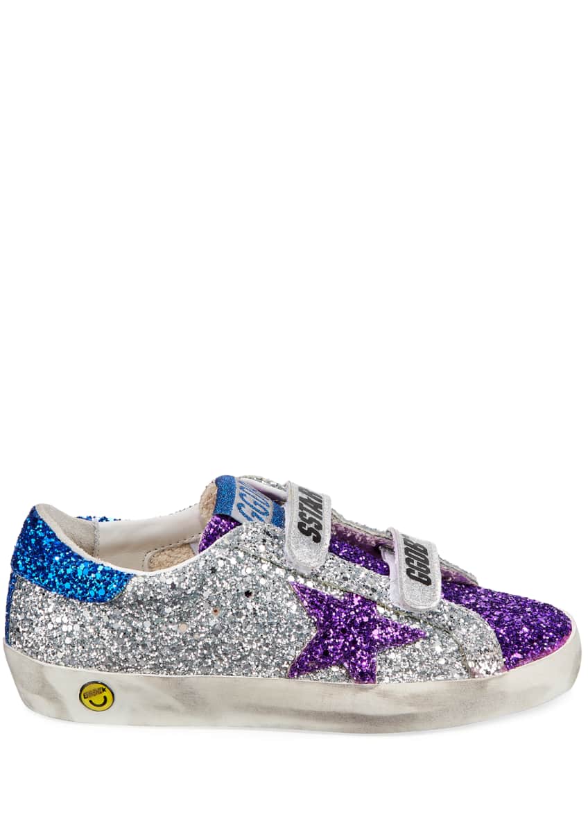 Golden Goose Old School Glitter Sneakers, Baby/Toddler and Matching