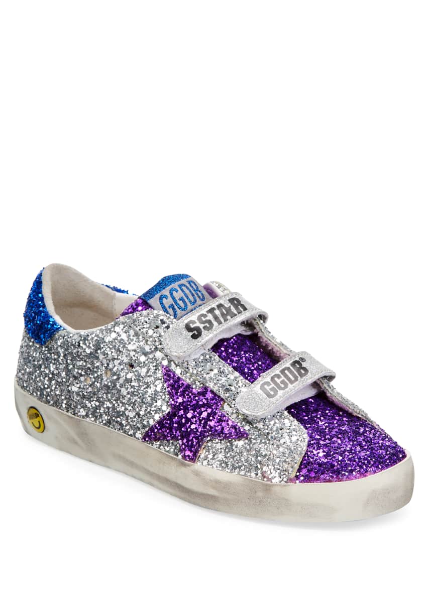 Golden Goose Old School Glitter Sneakers, Baby/Toddler and Matching