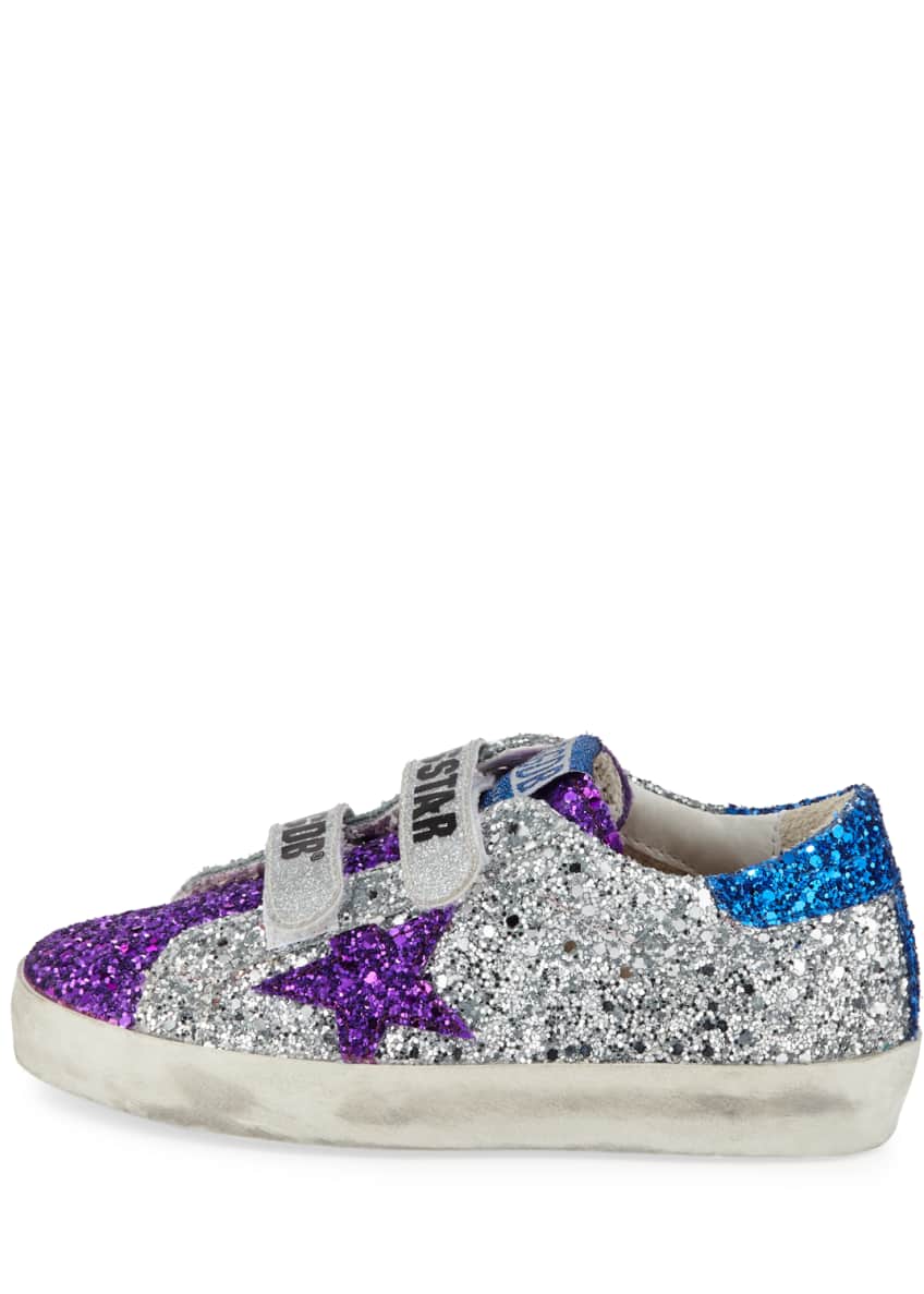 Golden Goose Old School Glitter Sneakers, Baby/Toddler and Matching