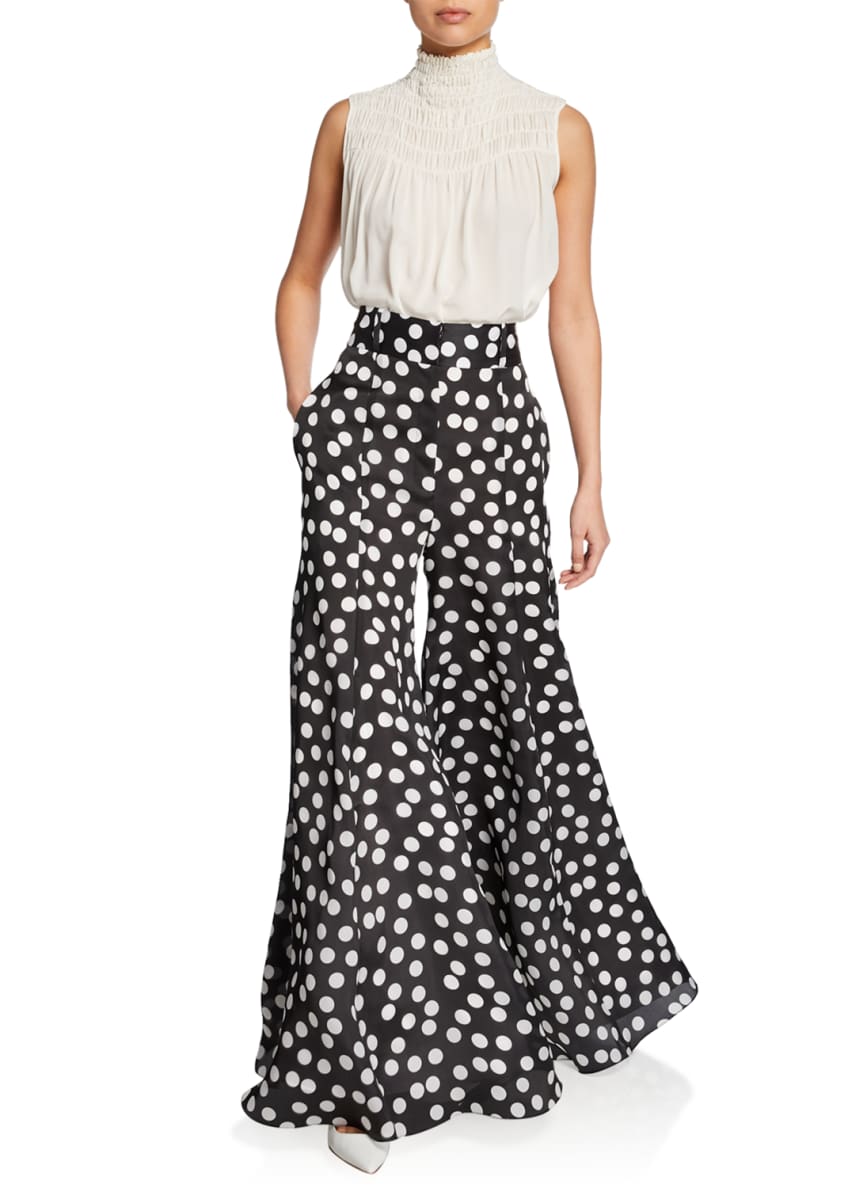 polka dot palazzo