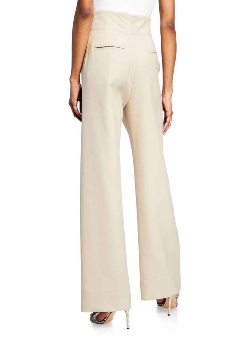 Tre by Natalie Ratabesi Extra High-Rise Lace-Up Wide Leg Pants Image 2 of 6