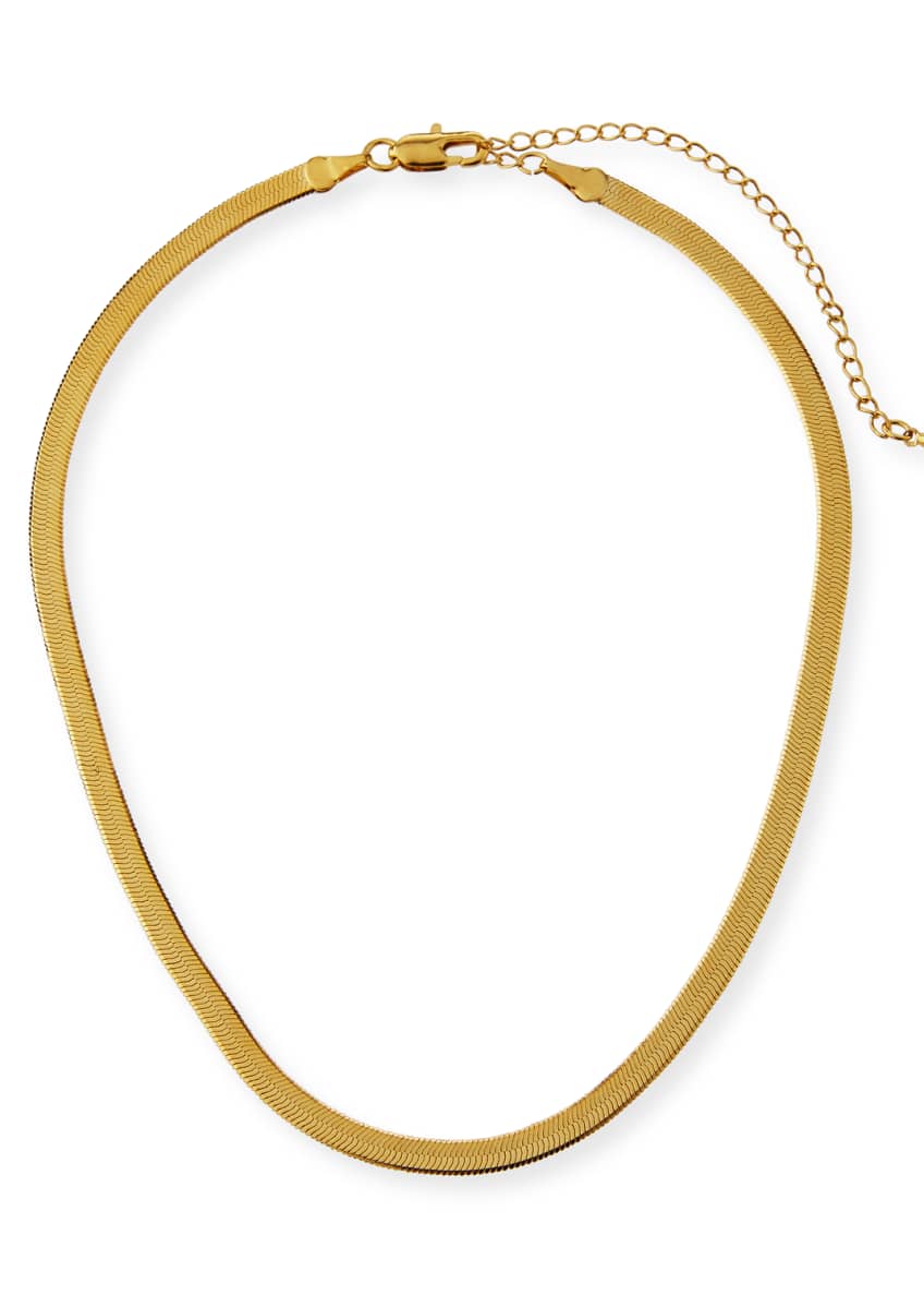 Fallon Liquid Herringbone Choker Necklace Bergdorf Goodman