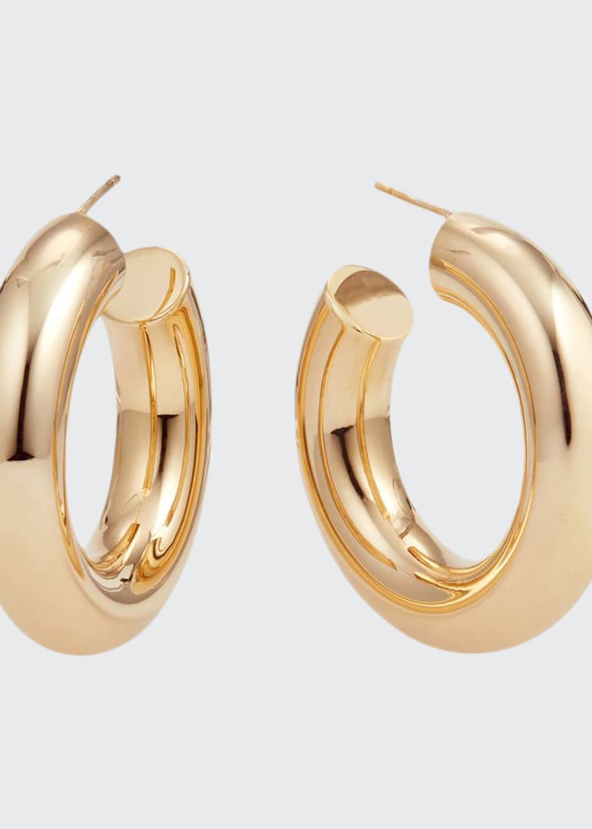 Lana Hollow 14k Gold Wide Mini Hoop Earrings - Bergdorf Goodman