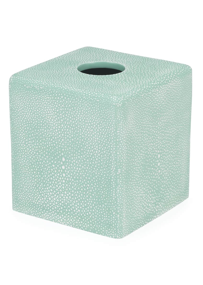 teal tissue box cover