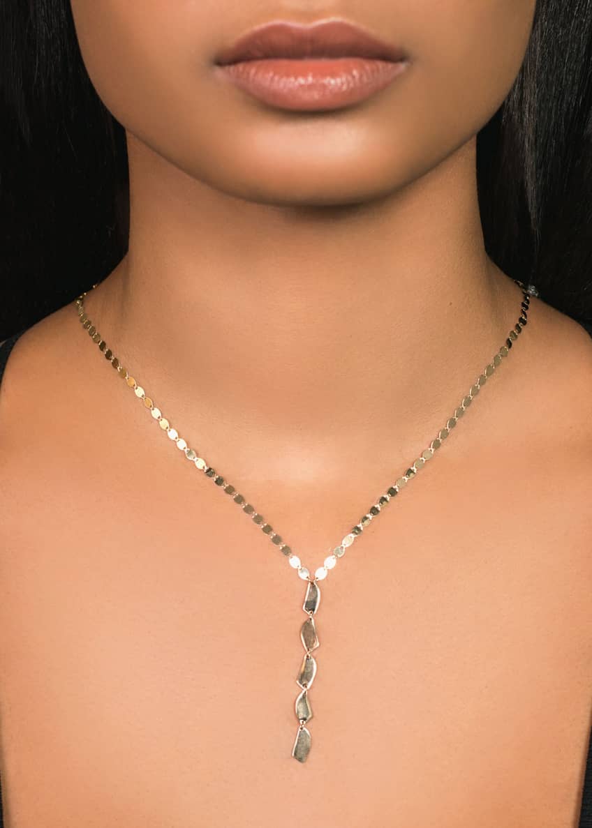 Lana 14k Gold 5Shape Lariat Necklace Bergdorf Goodman