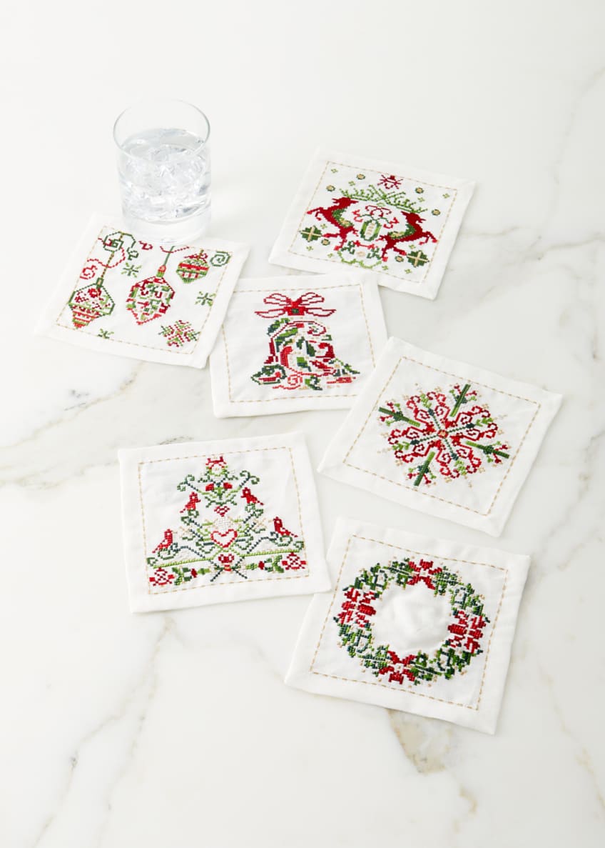 Yuletide Cocktail Napkins, Set of 6