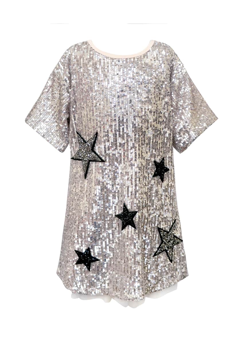 sequin star t shirt dress Shining Star T-Shirt Dress