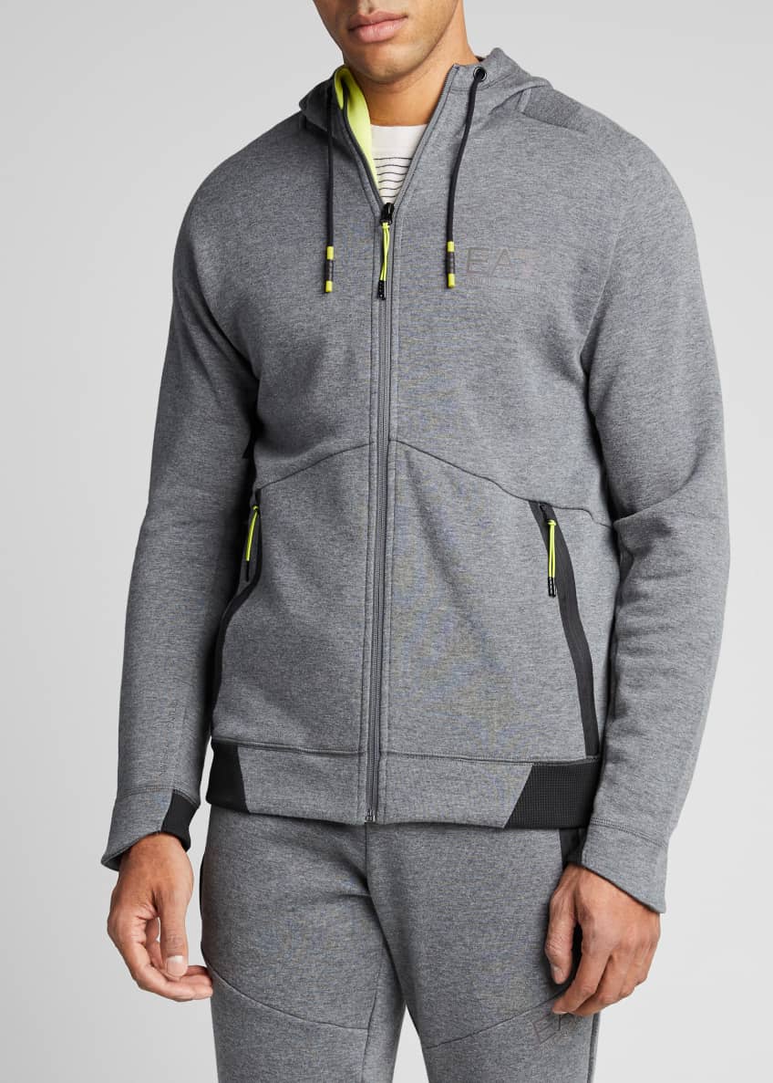 emporio armani zip up hoodie