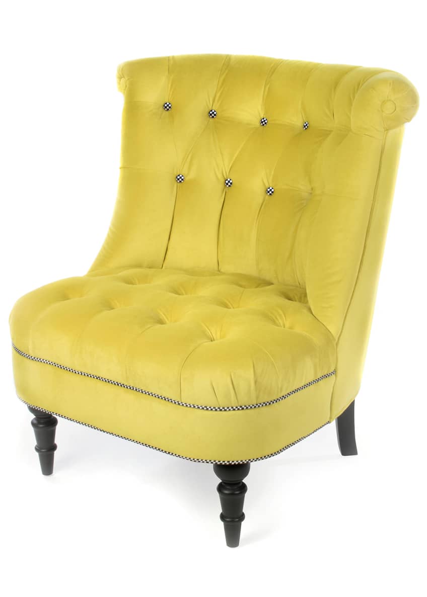 Mackenzie Childs Farmhouse Green Grape Accent Chair Bergdorf Goodman