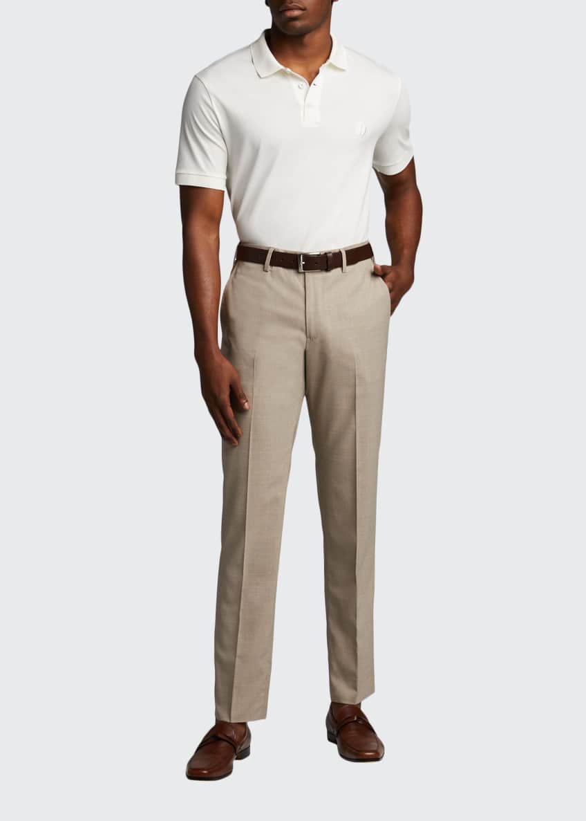 Giorgio Armani Men S Comfort Combed Wool Pants Bergdorf Goodman