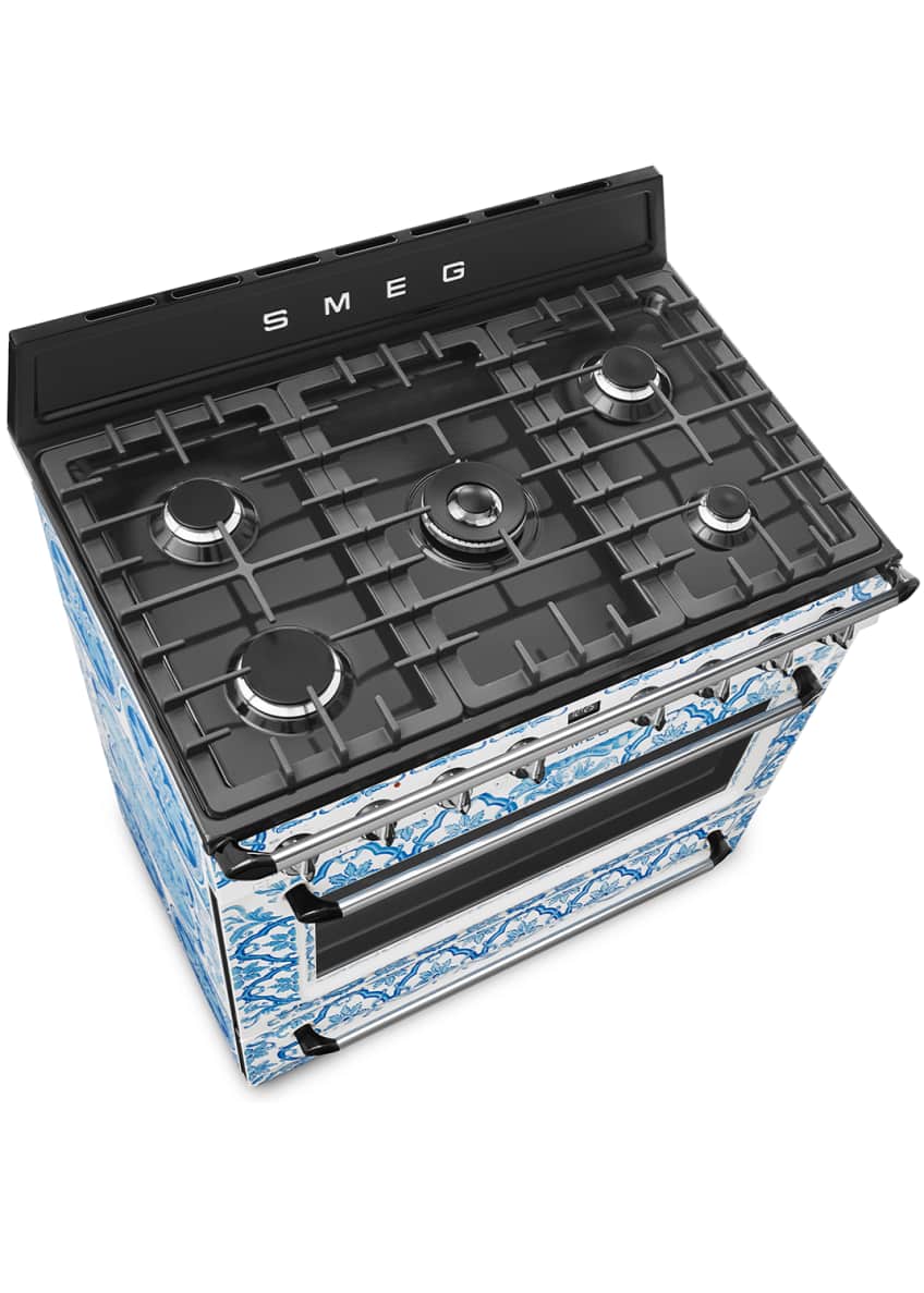 Smeg Dolce&Gabbana x SMEG Majolica Gas Range Bergdorf Goodman