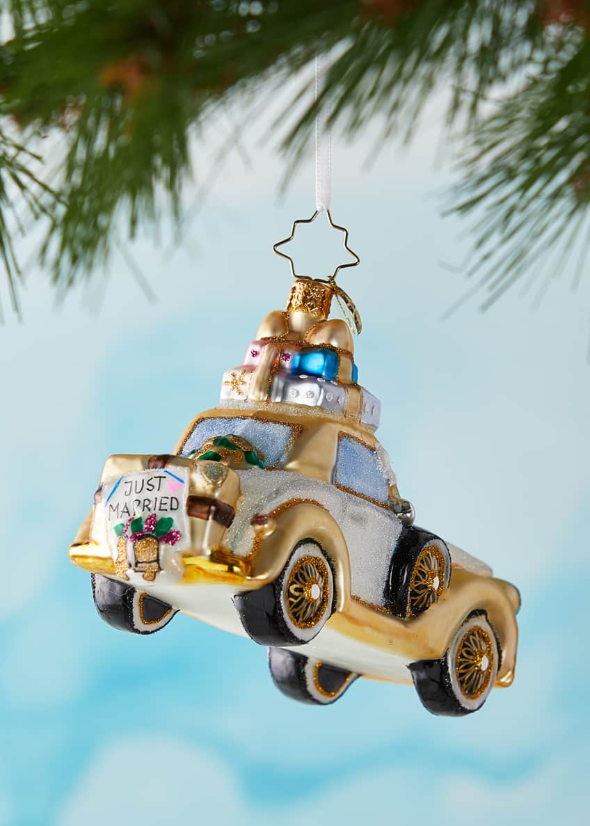 Christopher Radko 2020 Wedding Bliss Chariot Christmas Ornament