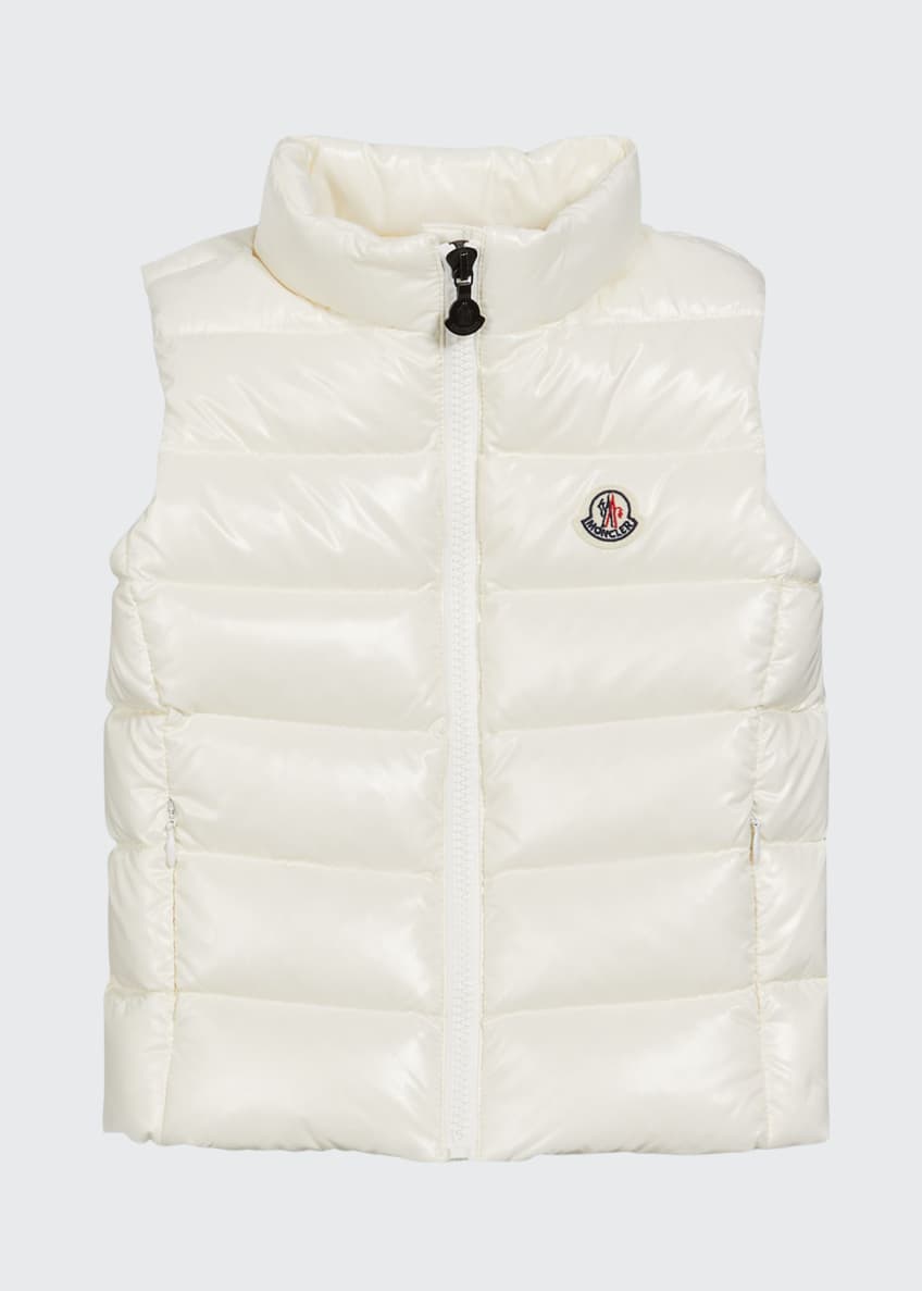 Moncler Ghany Shiny Quilted Puffer Vest, Size 8-14 and Matching Items ...