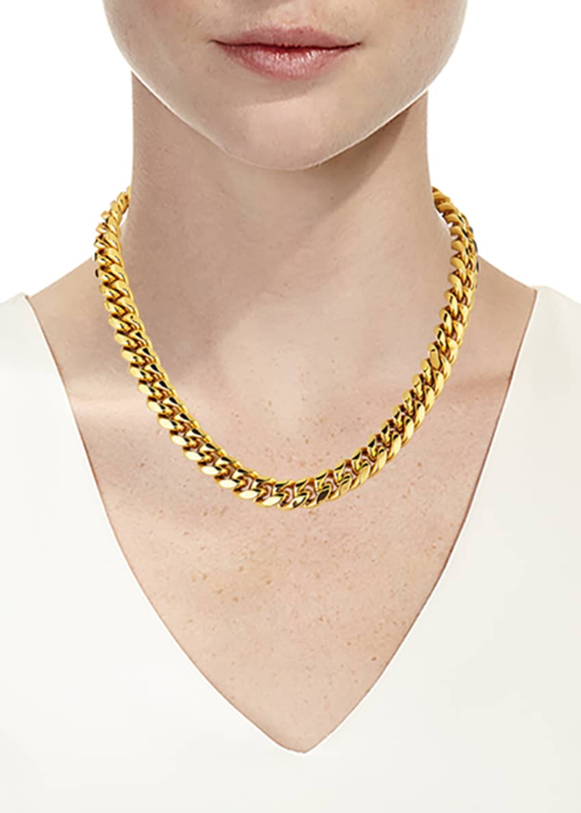 FALLON Ruth Curb Chain Necklace, 12mm - Bergdorf Goodman