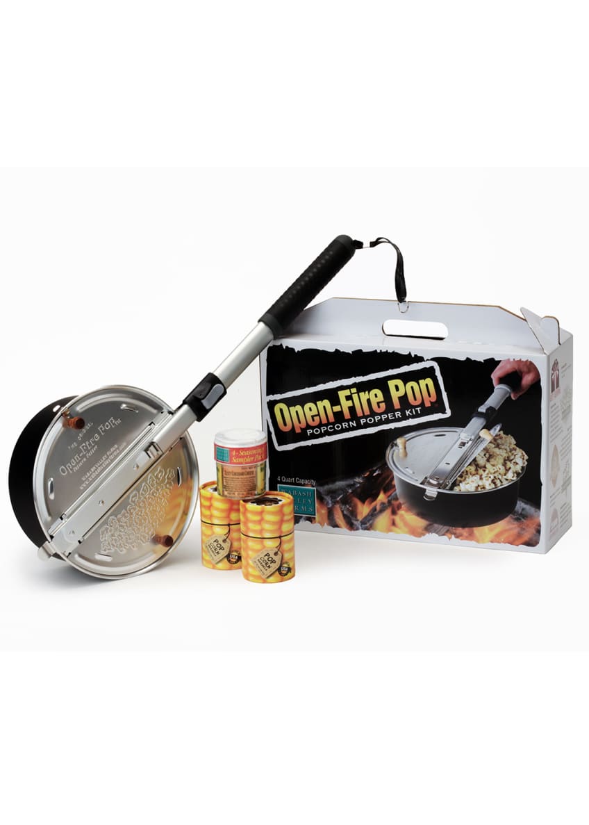Wabash Valley Farms OpenFire Pop Popcorn Popper Camping Starter Set
