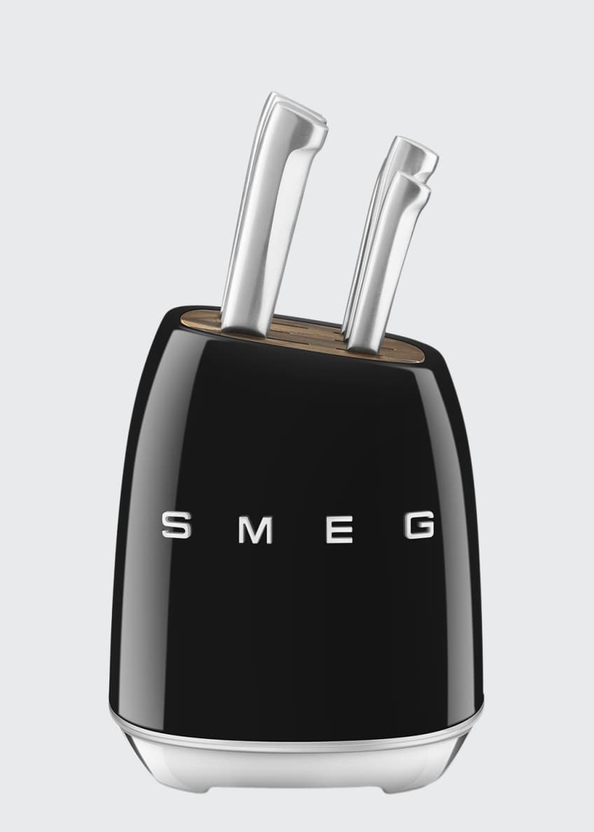 smeg knife block blue