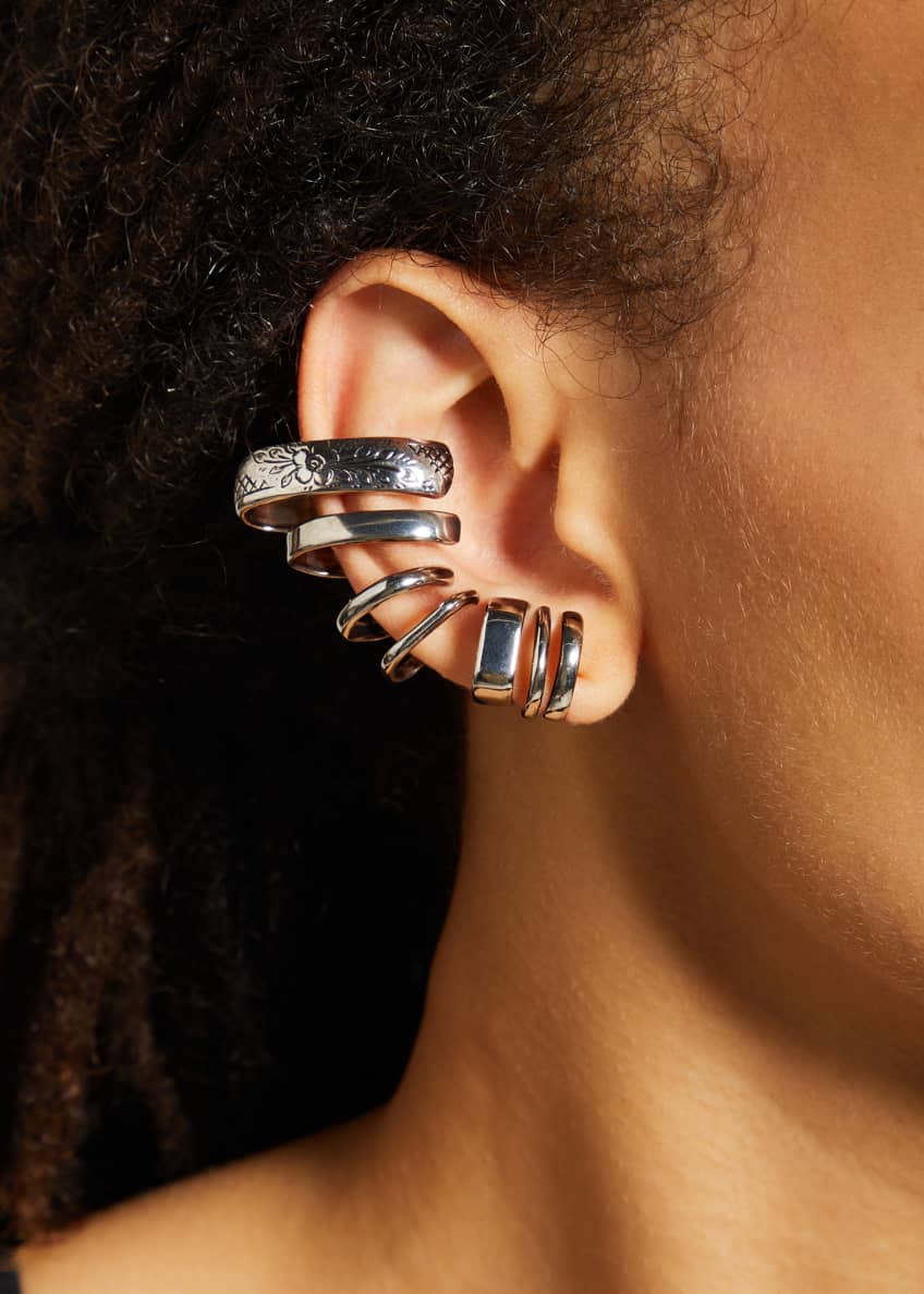 Alexander McQueen MultiHoop Ear Cuff, Single, Left Bergdorf Goodman