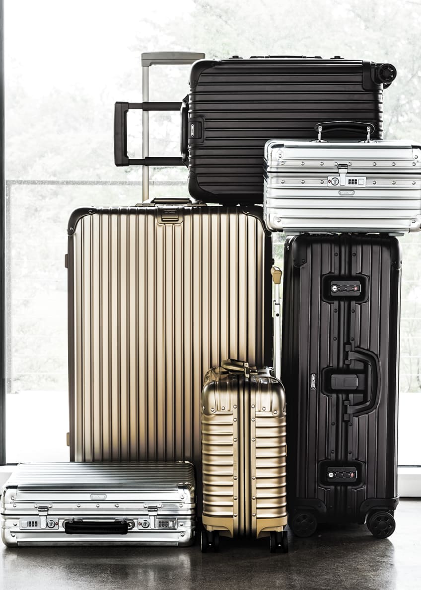 Rimowa Topas Stealth Luggage, Locks & Handles on Left Side & Matching