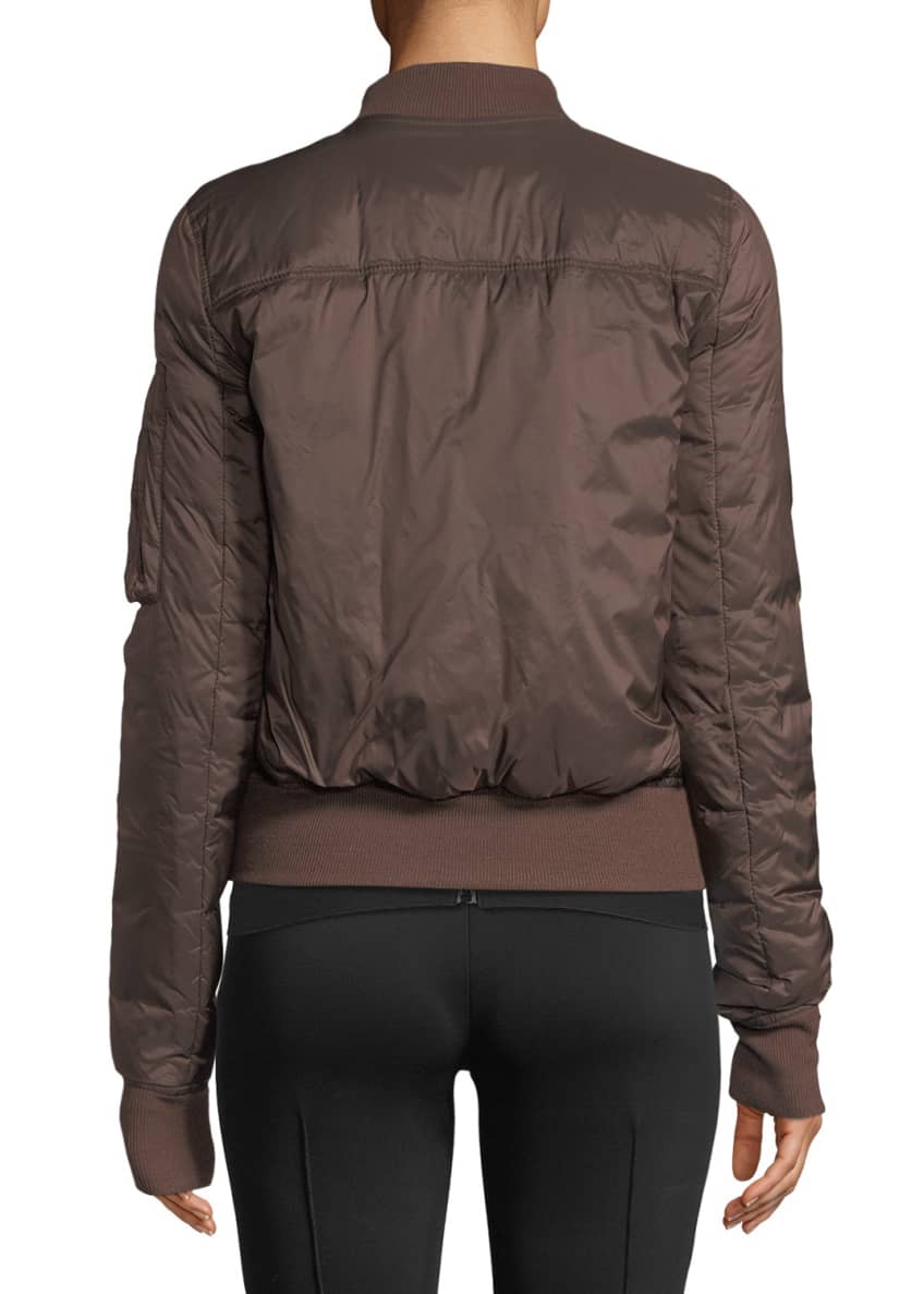 Rick Owens Zip-Front Shiny Puffer Bomber Jacket and Matching Items ...