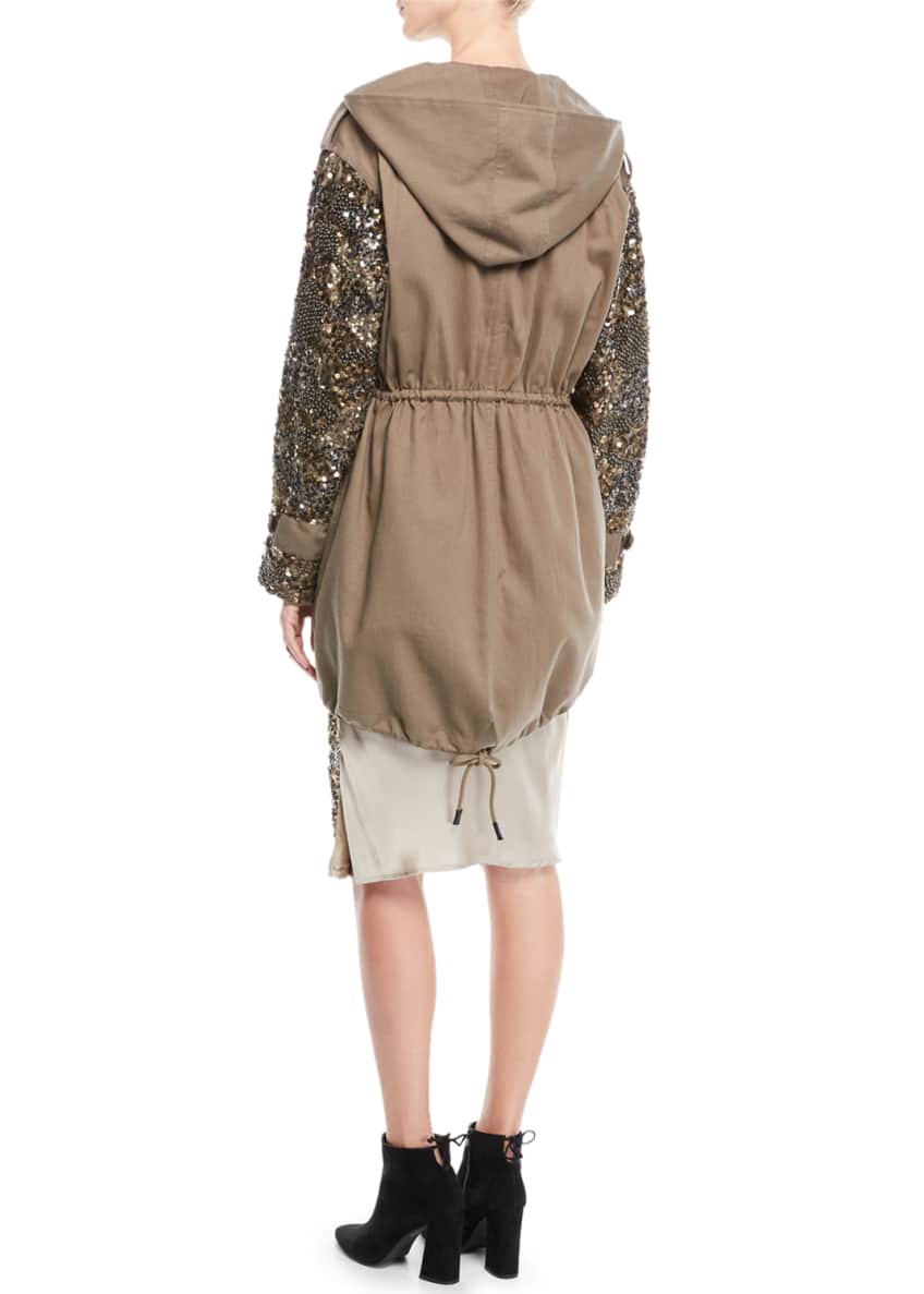 Tadita Embellished-Sleeve Coat and Matching Items Image 2 of 2