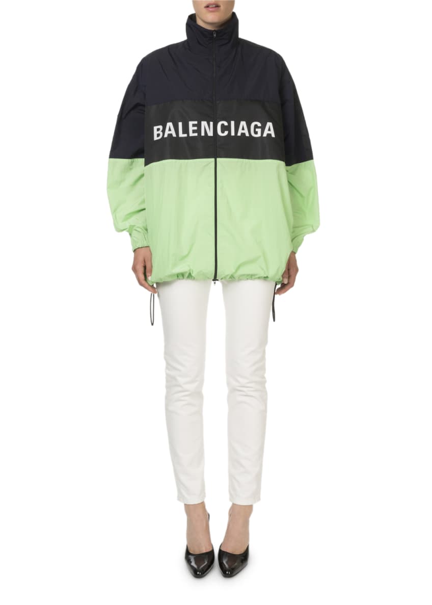 Balenciaga Colorblocked Zip-Front Logo Jacket and Matching Items ...
