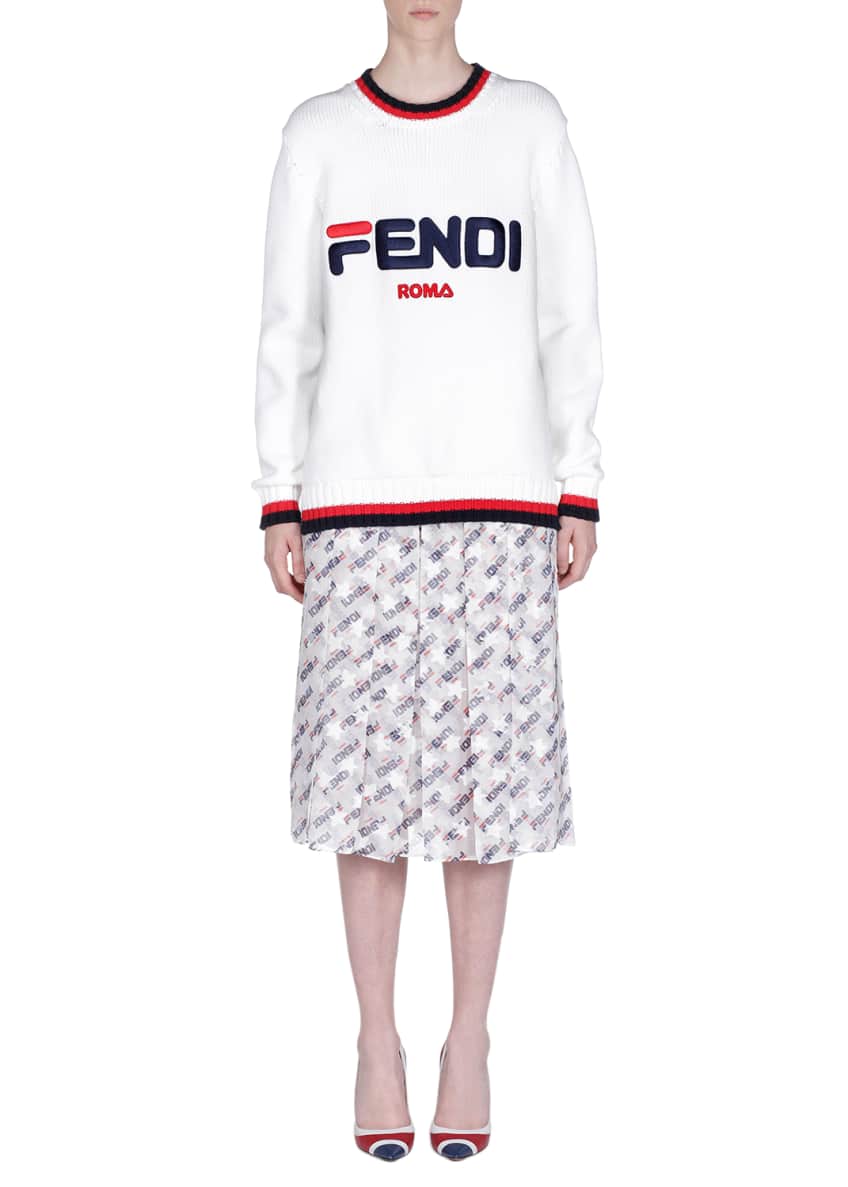 Fendi Fendi Mania Crewneck Pullover Sweater And Matching Items