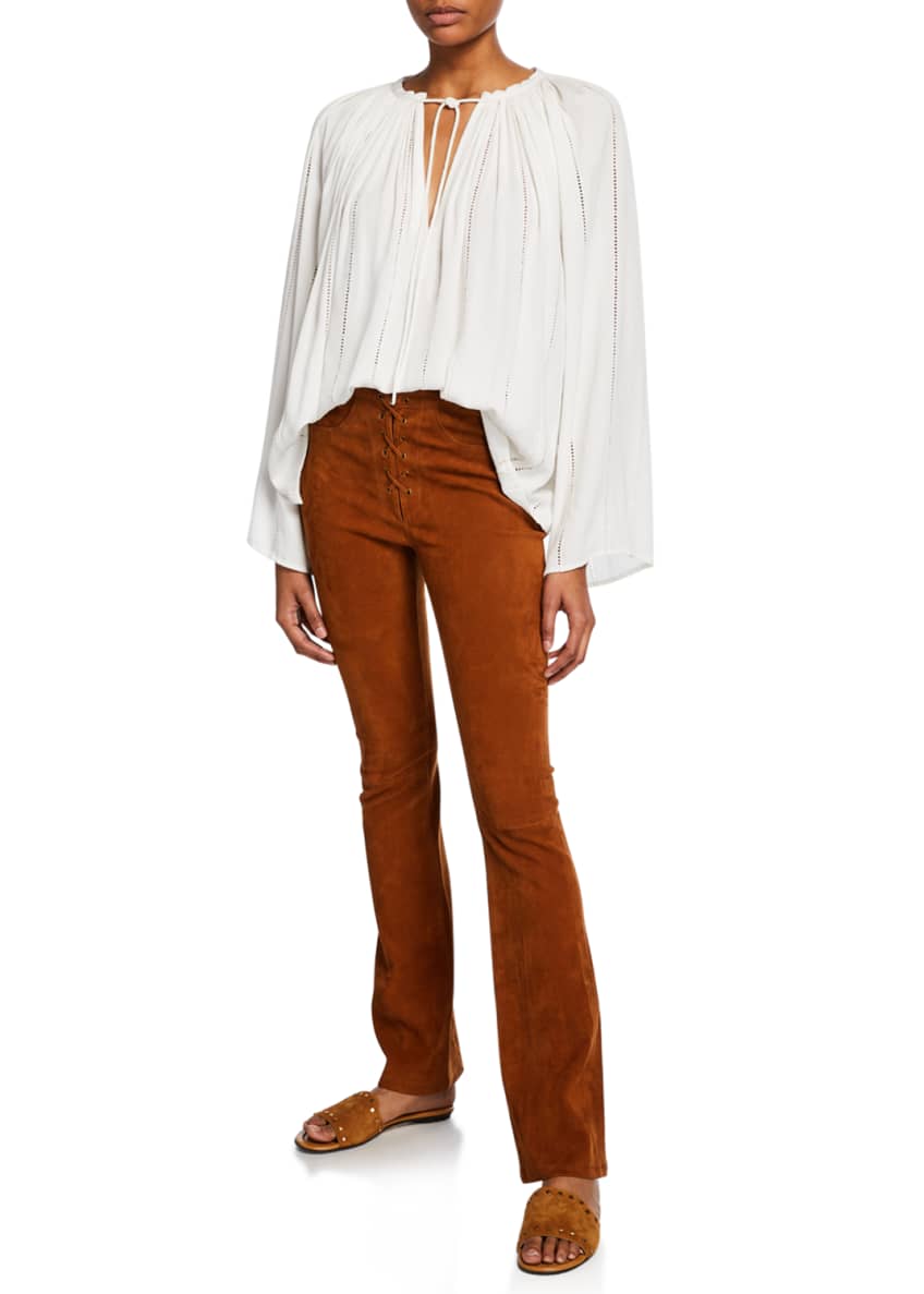 frame lattice peasant top