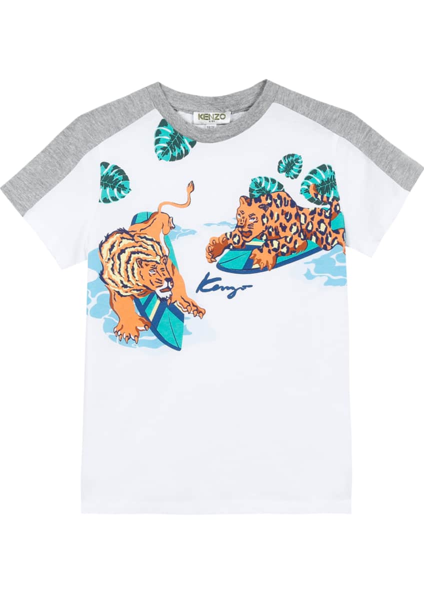Kenzo Surfing Tiger Graphic Tee, Size 12-18 Months Image 2 of 4