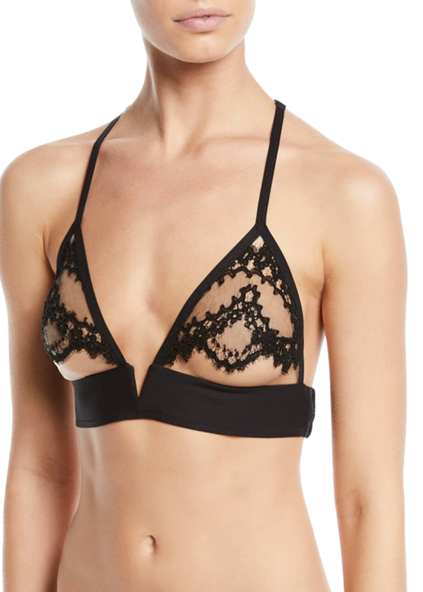Livy Espresso T-Back Lace Soft Bra and Matching Items & Matching