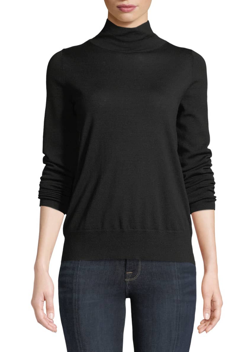 Lafayette 148 New York Modern Wool Turtleneck Top Image 1 of 2
