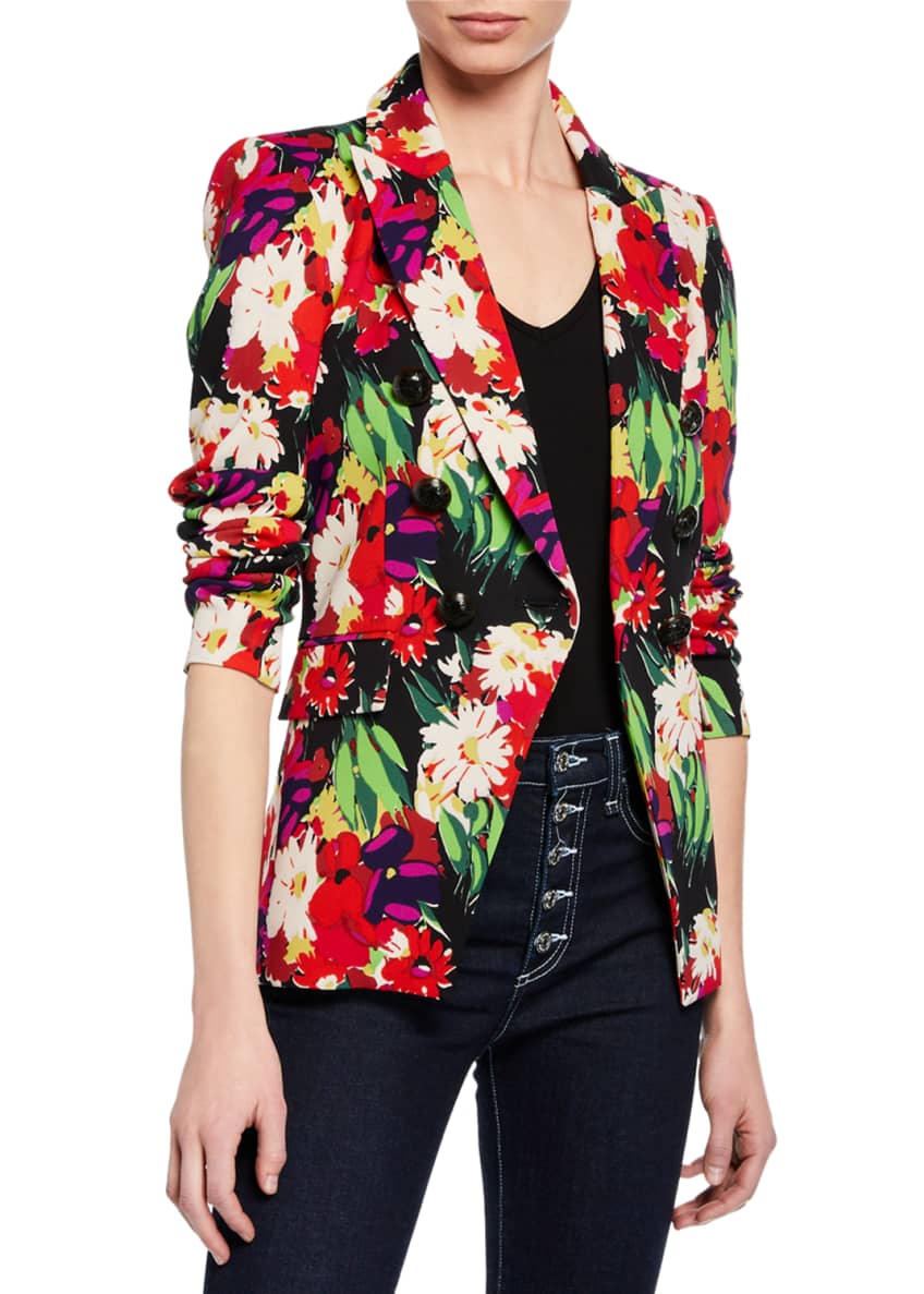 Veronica beard floral blazer top