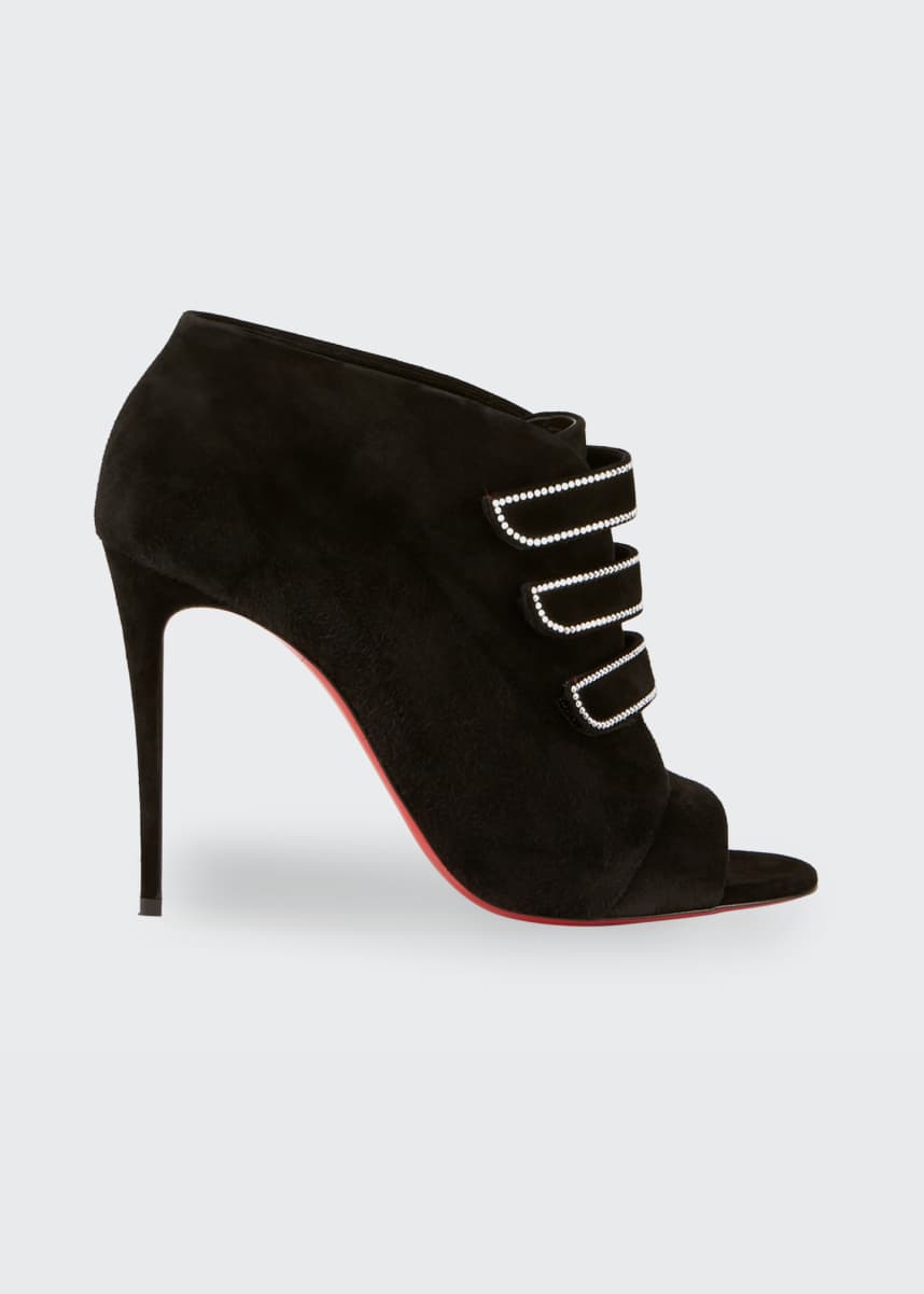 designer mesh booties