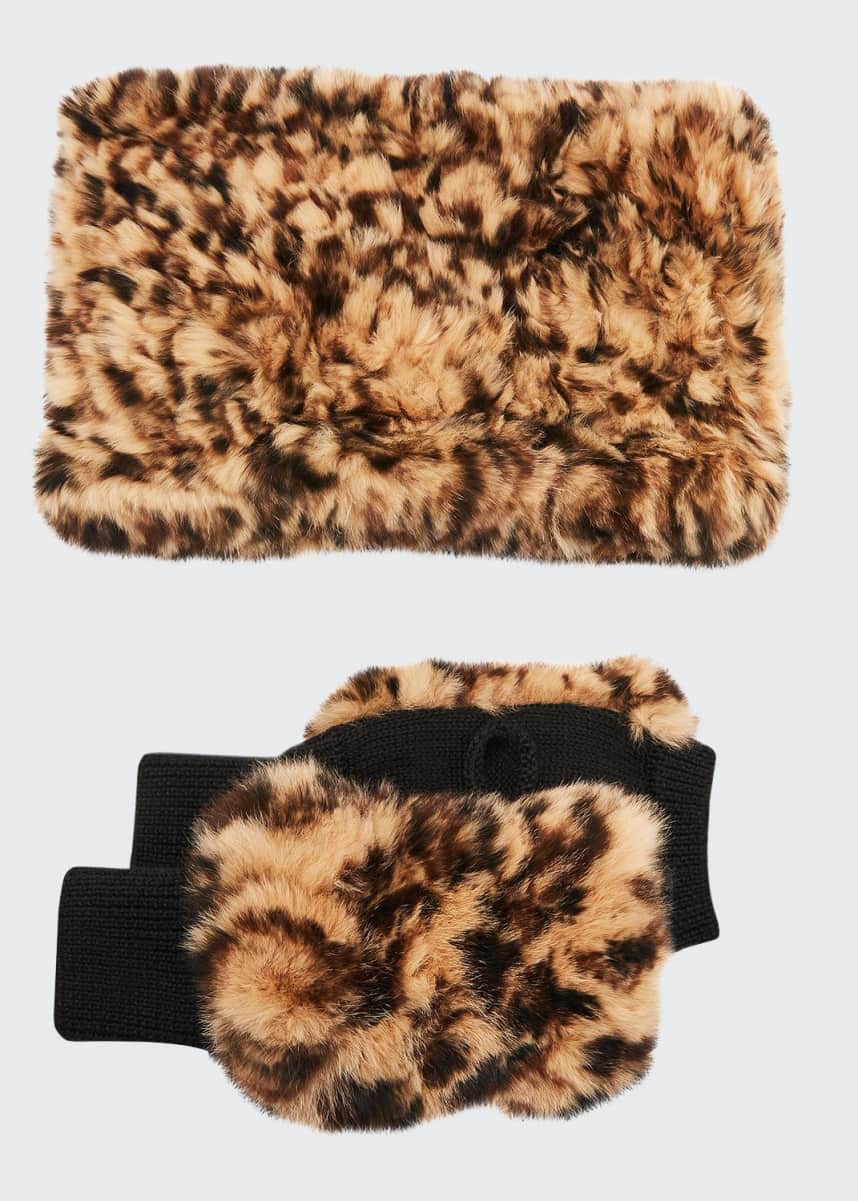 designer hat and gloves set