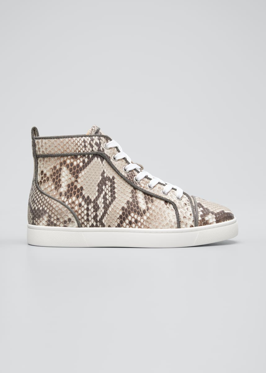 louboutin snakeskin sneakers
